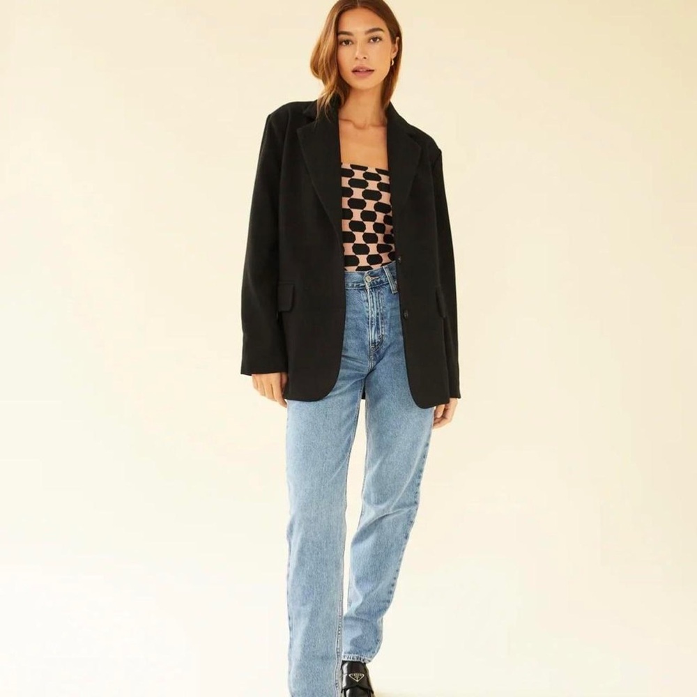 NWT Sisterhood Devon Jacket Blazer in Noir